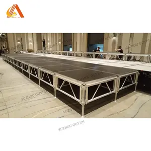 Alluminio portatile Mobile all'aperto concerto semplice palco per spettacolo di eventi serratura rapida installare palco pronto Riser