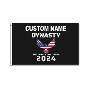 Custom Any Size Any Design Any Color 3x5 ft The Legacy Continues MAGA 2024 President Election Polyester Flag Banner