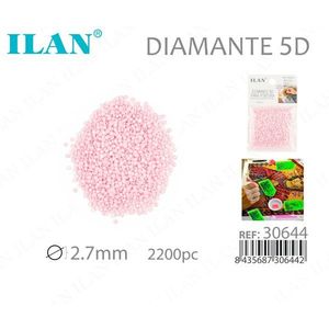 Ilan Diamante 5D Rosa 2.7mm 2200pz per Pittura Diamante - Product Image 1