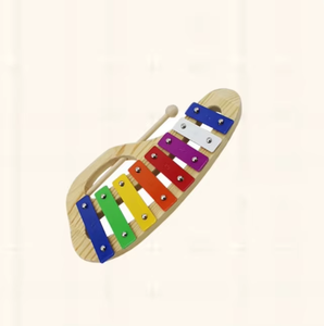 <span class=keywords><strong>Xylophone</strong></span> <span class=keywords><strong>portable</strong></span> Orff pour enfants, 8 tons, plaques en aluminium colorées, vente en gros usine - Product Image 4