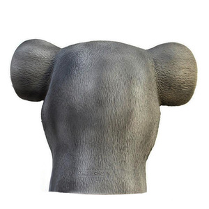 Máscara de Látex de Cabeza de Animal para Halloween y Navidad, Máscara Facial Completa de Kola, Terrorífica, con Pelo Rojo, Payaso Malvado, Espíritu Sangriento, Fantasma - Product Image 5