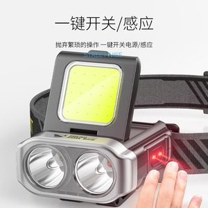 Linterna Frontal Recargable Smiling Shark TD-0269 con Clip para Gorra, Sensor de Luz LED para Pesca y Camping - Product Image 3