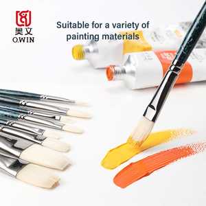 <strong>Best</strong> Seller Rich Man Series Oil Painting <strong>Brushes</strong> 12 Sizes Available Silky Smooth Non Stop Ink Flow Professional Art Supplies - Product Image 4