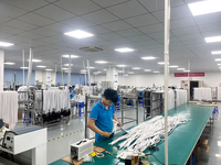 Bande LED en silicone flexible de qualité supérieure, contrôlable par application, IP65, pour solution d'éclairage de panneaux acoustiques à lattes, ensemble d'équipement PC