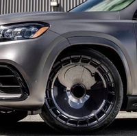 Jantes forgées de luxe polies et brossées noires compatibles avec Mercedes-Benz Classe G Range Rover L405 Vogue Defender BMW Bentley