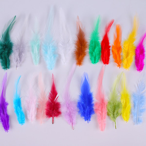 50 racines/1 paquet bricolage plume de poulet décorative naturelle <span class=keywords><strong>meilleur</strong></span> prix 10-15 CM plume de poulet de couleur naturelle - Product Image 4