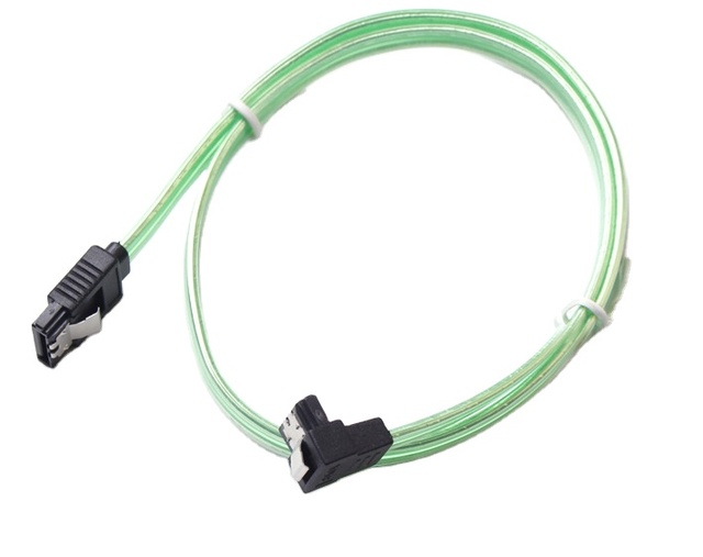 SATA 7-Pin Hard Disk Data Cable Straight Curved Serial Connector Accessories HL-0071 Customized Length OEM/ODM Available for