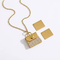 Chaînes en résine plaquées or véritable 18 carats en acier inoxydable et bambou, gravées, finition lisse, pour femmes, style sportif, pour la vie quotidienne, transfrontalières