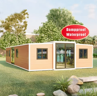 Construction de logements préfabriqués modernes, pliables et extensibles, conteneurs habitables portables 3-en-1 de 20 pieds, prêts à être expédiés