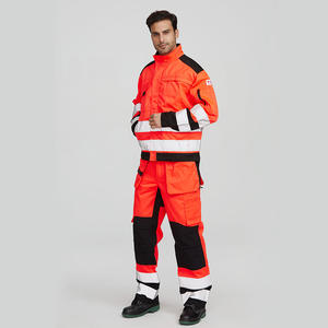 Conjunto de Ropa de Trabajo Ignífuga Xinke para Hombre, Ropa de Seguridad de Algodón de Alta Visibilidad, Tipo Dividido, para Uso en las Cuatro Estaciones - Product Image 2