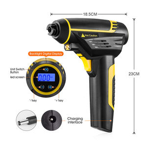 جبل ارتفاع ضغط مضخة هواء بقبضة مسدس مقياس ضاغط الهواء 150Psi دراجة مضخة كهربائية مضخة نافخ هواء الرقمية بالون نافخة - Product Image 3