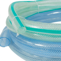Tuyau d'arrosage flexible haute pression en PVC renforcé de fibres tressées, écologique, pour l'air et l'eau, anti-corrosion, durable