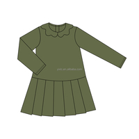 Robe d'été sans manches pour enfants en gros, robe de yoga en maille à volants pour tout-petits, robes d'été pour filles