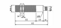 Sensor Analog Sensor jarak ultrasonik M18 presisi tinggi 0-5v/0-10v/1-5MA/4-20MA Sensor sakelar jarak dekat
