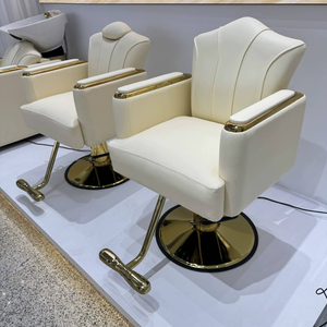 เก้าอี้ตัดผมปรับระดับได้ หมุนได้ สำหรับร้านเสริมสวยทันสมัยระดับมืออาชีพ - Product Image 2