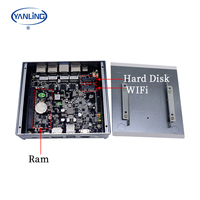 Mini PCs J4125 Économique DDR4L Quad Core M.2 Slots Quad Gigabit LAN HD DP Client Léger pour AI Auto Warehouse Management Stock