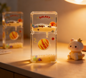 Nuevas Gotas de Agua Acrílicas Flotantes, Manualidades Acrílicas con Líquido, Reloj de Arena Líquido, Juguetes Creativos con Efecto de Derrame de Aceite - Product Image 1