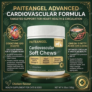 Toptan OEM Evcil Hayvan Kardiyovasküler Yumuşak Çiğneme Tabletleri CoQ10 Omega-3 Köpek Kedi Kalp Sağlığı Takviyesi Özel Etiket Tedarikçisi - Product Image 3