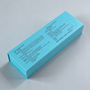 Boîte cadeau personnalisée faite à la main avec revêtement UV, laminage mat, aseptique, pour parfum, mascara, boîte rigide plate avec fermeture magnétique, emballage pour flacon - Product Image 2