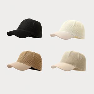 หมวกฟางสไตล์ญี่ปุ่น ดีไซน์เรียบง่าย ทันสมัย สำหรับผู้หญิง ป้องกันแสงแดด ตกแต่งด้วยการเย็บแบบสดใส หมวกเบสบอลทำจากฟางกระดาษและผ้าฝ้าย - Product Image 2