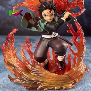Figurine d'action Tanjiro Kamado de <span class=keywords><strong>Kimetsu</strong></span> <span class=keywords><strong>No</strong></span> <span class=keywords><strong>Yaiba</strong></span>, parfaite pour les collectionneurs d'anime, livrée avec boîte d'emballage, artisanat en plastique - Product Image 4