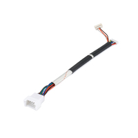 Harnais à double branche 6 broches mâle, fil de cuivre étamé PVC, tresse blanche, spirale orange, 125C VW-1 pour distribution d'équipements de capteurs