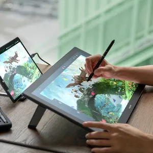 huion 18.4英寸4k便携式专业设计图形绘图板，带屏幕数字笔板显示器kamvas pro 19