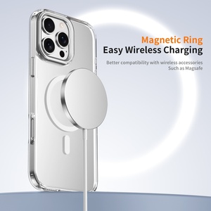 Ốp lưng trong suốt từ tính, bảo vệ, bề mặt mờ cho iPhone 16 Pro Max, 15 Pro, 14 Plus, tương thích với các mẫu ốp lưng hình thú - Product Image 6