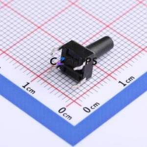 GT-TC096B-H115B-L1 Tactile Switch Through hole-4P,6x6mm Switch Single Pole Single Throw Round Button 2.5N Through Hole - Product Image 2