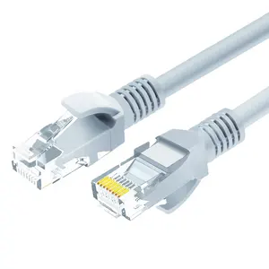 Cavo Ethernet colore lunghezza personalizzata Cat5e Cat6 Cat6e Cat7 Cat8 UTP SFTP Solid filed rame CCA RJ45 cavo Patch di rete