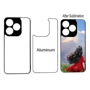 2D Sublimation Phone Case 2 In 1 Aluminum Sublimate Phone Case For TECNO Spark 10 Spark 10 Pro