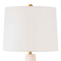Lampe de table de luxe, décoration moderne de chambre à coucher, villa, albâtre, cuivre, lin, LED, certification UL CE, lampe de table en albâtre Crabtree