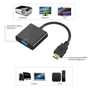 Câble convertisseur <span class=keywords><strong>HDMI</strong></span> mâle vers VGA femelle haute vitesse, prend en charge l'<span class=keywords><strong>adaptateur</strong></span> de signal vidéo HD 1080P pour moniteur HDTV, ordinateur portable, écran - Product Image 5