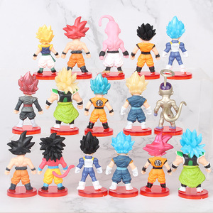 Ensemble de 16 DBZ pour <span class=keywords><strong>Dragon</strong></span> <span class=keywords><strong>Ball</strong></span> Z PVC Action Figures Anime Toy Figures in Cartoon Style pour Décoration ou Collection - Product Image 2