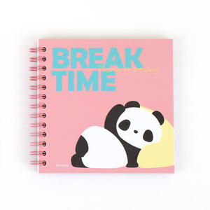 Carnet à spirales carré coréen Paorang 45x30x23cm rose mignon kawaii personnage école bureau écriture journal planificateur organisateur - Product Image 1