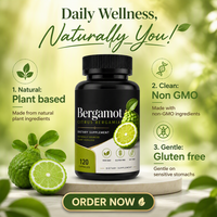 WELLBODY OEM/ODM Private Label Citrus Bergamot Supplement Pure Bergamot Fruit Extract Capsules voor hartgezondheid
