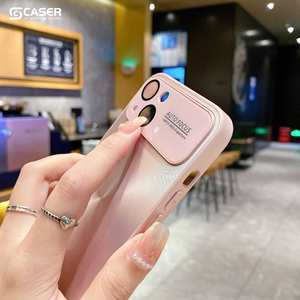 Dernière coque de téléphone portable Aurora rigide pour iPhone 16, film de protection d'appareil photo à grande fenêtre laser en vrac, étui de téléphone simple à motif <span class=keywords><strong>CD</strong></span> en PC - Product Image 5