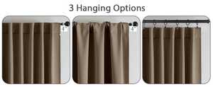 Pannello <span class=keywords><strong>per</strong></span> Finestra Owenie Color Avena <span class=keywords><strong>per</strong></span> <span class=keywords><strong>Soggiorno</strong></span> e Camera da Letto, Set di <span class=keywords><strong>Tende</strong></span> Goffrate, Set di 2 Pannelli Oscuranti - Product Image 6