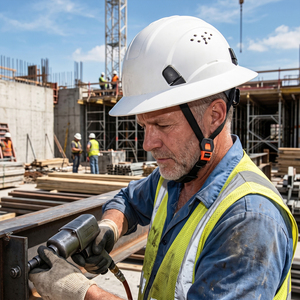 <span class=keywords><strong>Casco</strong></span> <span class=keywords><strong>de</strong></span> Seguridad Industrial ANSI Z89.1 Tipo II Clase C con Borde Completo, Personalizable, para Construcción, Venta al Por Mayor, Color <span class=keywords><strong>Blanco</strong></span> - Product Image 6