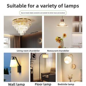 מפעל גולת כותרת ישירה 20 וואט e27 md 3 צבעים קריסטל כיסוי מנורת גוף לבן חם מחסן אור חם בית הוביל נורה תירס - Product Image 6