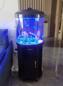 Bestseller Glas Minjiang Acht Sterren Hot Gebogen <span class=keywords><strong>Aquarium</strong></span> <span class=keywords><strong>Aquarium</strong></span> Ultra Halfronde <span class=keywords><strong>Aquarium</strong></span> Voor Thuis Woonkamer - Product Image 5