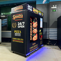 Máquina Expendedora de Pizza Comercial para Exteriores Naughty Dog, Capacidad para 51 Piezas, con Wi-Fi, Múltiples Opciones de Pago, Personalizable