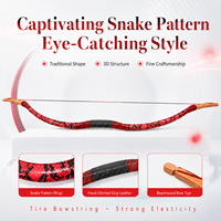 Arc à poulies traditionnel 20-50 lb pour la chasse, type A, arc recurve en bois et équipement de tir à l'arc pour l'entraînement