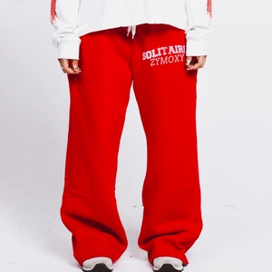 Custom logo Manufacturer <b>Y2k</b> Unisex Oversized Sweat <b>Pants</b> for Men Heavy Weight Cotton Track Wide Straight Leg Baggy Sweatpants - Product Image 1