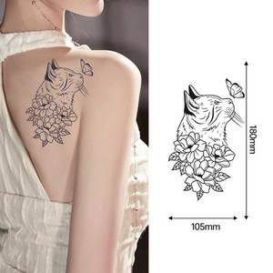 Mens Temporary <b>Tattoo</b> Sticker Cute Pattern Waterproof Matte Surface Semi Permanent <b>Paper</b> Decal for Body Art Professional Use - Product Image 1