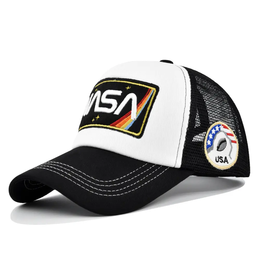 Oem Hoge Kwaliteit Groothandel Gepersonaliseerde Custom Logo Dier Cartoon Mesh Geborduurde Trucker Hoed