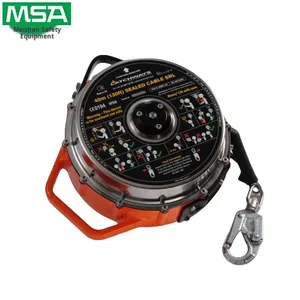 Dispositif d'arrêt de chute de type scellé à différentiel de vitesse <span class=keywords><strong>série</strong></span> Msa LTC, 9m 15m 25m 40m, caractéristiques de protection contre les chutes en métal - Product Image 4