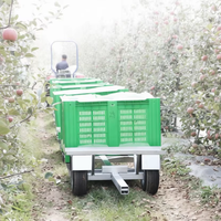 Zoomye Bin Train Bin Trailer : Remorque de transport pour la récolte en verger, compacte et flexible pour routes complexes