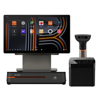 Système de point de vente de bureau SUNMI D3 Pro tout-en-un, caisse enregistreuse pour la vente au détail, prise en charge de l'imprimante thermique, lecteur de cartes NFC, machine POS