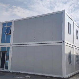 Casas Contenedor Modulares Plegables Transpirables y Reforzadas, Edificios <span class=keywords><strong>de</strong></span> <span class=keywords><strong>Apartamentos</strong></span> Prefabricados <span class=keywords><strong>de</strong></span> Acero <span class=keywords><strong>de</strong></span> 3 Habitaciones, Casa Pequeña Móvil <span class=keywords><strong>de</strong></span> Estructura Plana - Product Image 1